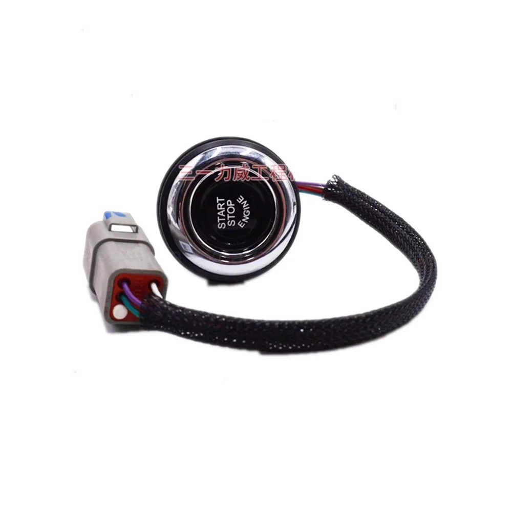 For SANY Excavator SY55 60 75 135 155 215 225 245 305 335 365 485CH One-button Start Switch Ignition Key Throttle Knob Switch