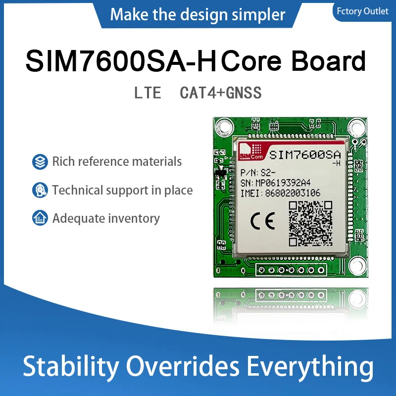 SIM7600SA-H Single-row needle Core Board Modem SIMCOM 4G LTE Cat4 Module breakout kit for New Zealand/Australia/South America