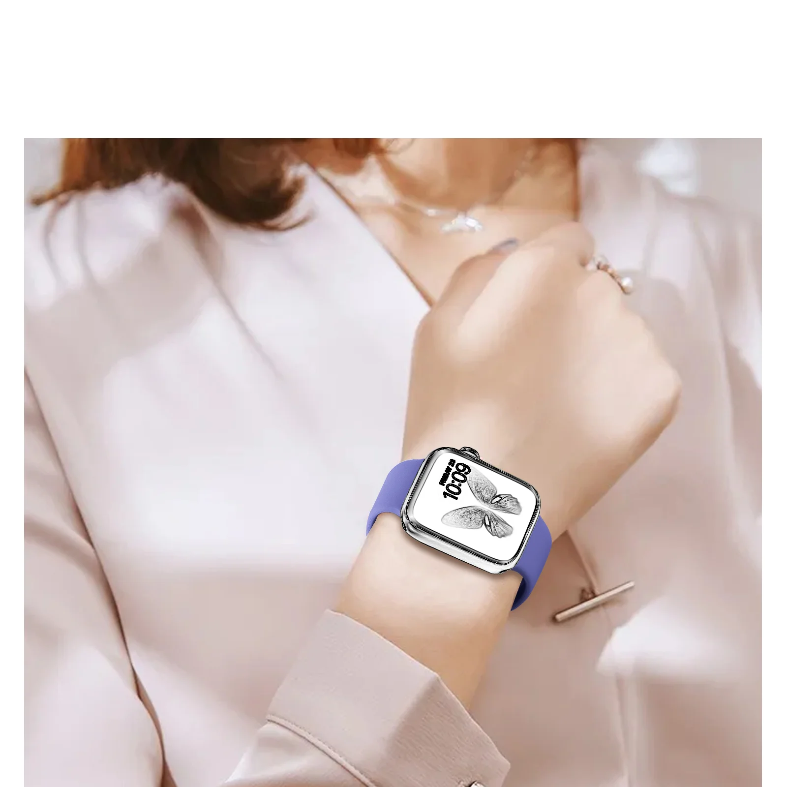 1 パックスポーツシリコンストラップ Apple Watch シリーズ 10/9/8/7/6/SE/SE2/Ultra 2 - 38mm 40mm 41mm42mm 44mm 45mm 46mm 49mm、通気性