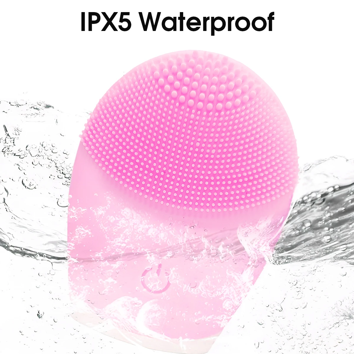 ไฟฟ้าซิลิโคนทําความสะอาดผิวหน้านวด Skincare เครื่องมือนวดความงามเครื่องทําความสะอาดรูขุมขนบนใบหน้าแปรงขนนุ่ม Exfoli