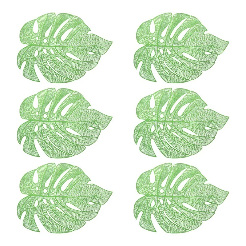 Hollowed-Out Leaf Place Mats For Dining Table Mats For Holiday Party Wedding Accent Centerpiece Dinner Table Decoration