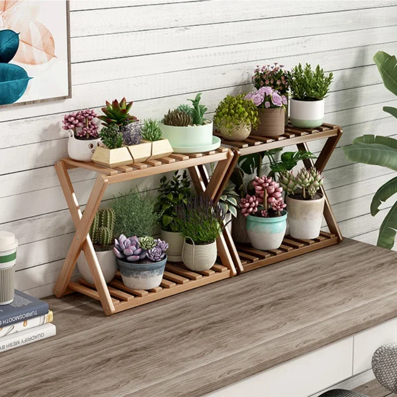 Balcony small flower rack, sturdy and simple storage rack, indoor household bay window, succulent green ivy pot rack