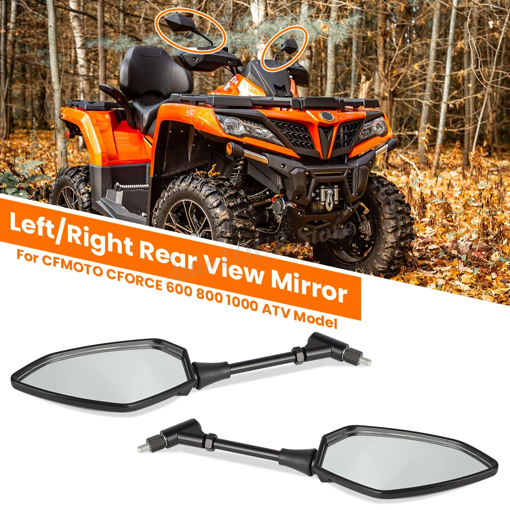 Espejo Retrovisor Izquierdo o Derecho para CFMOTO CFORCE 500 600 800 1000 ATV Quad Modelo 2014-2022 9AY0-200200 y 9AY0-200300