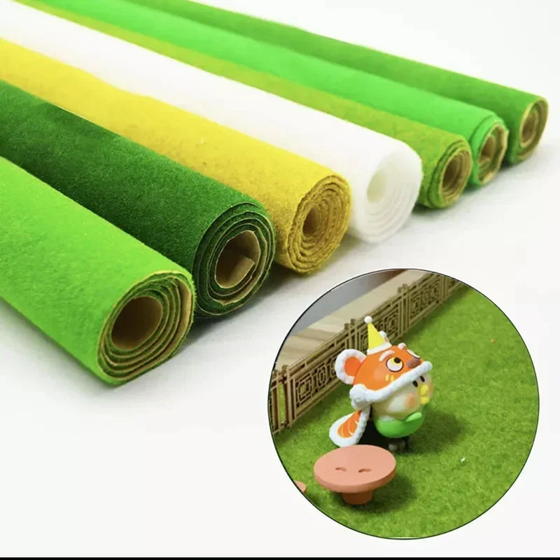 Micro Landscape Artificial Moss Turf Nylon Grass Lawn Wall Green Plants DIY Wedding Mini Garden Eco Bottle Decor Faux Grass Rug