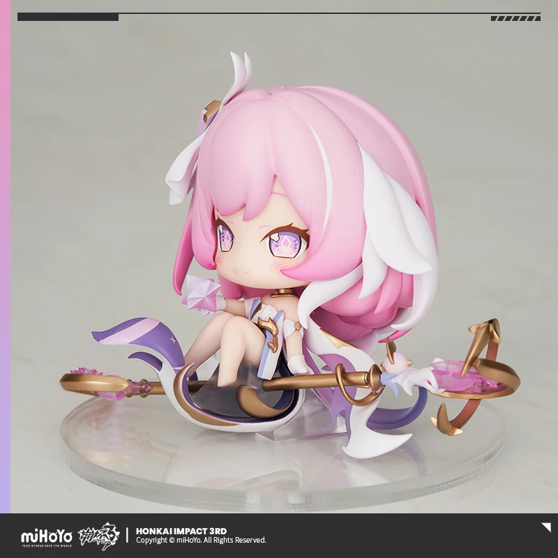 Honkai Impact 3 Elysia Q-versie Actiefiguren Model HERRSCHER OFHUMAN: EGO Amusement Collectible Randapparatuur Origineel