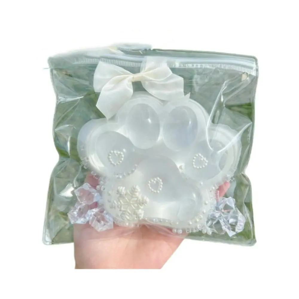 ضوء القمر الأبيض العملاق القط باو ضغط لعبة العجن سوبر كبير القط باو تململ لعبة شفافة لينة القط باو قرصة لعبة