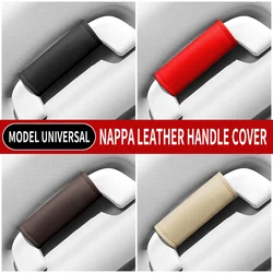 Interior door handle protection sleeve door handle glove leather upholstery car armrest top handle protection sleeve