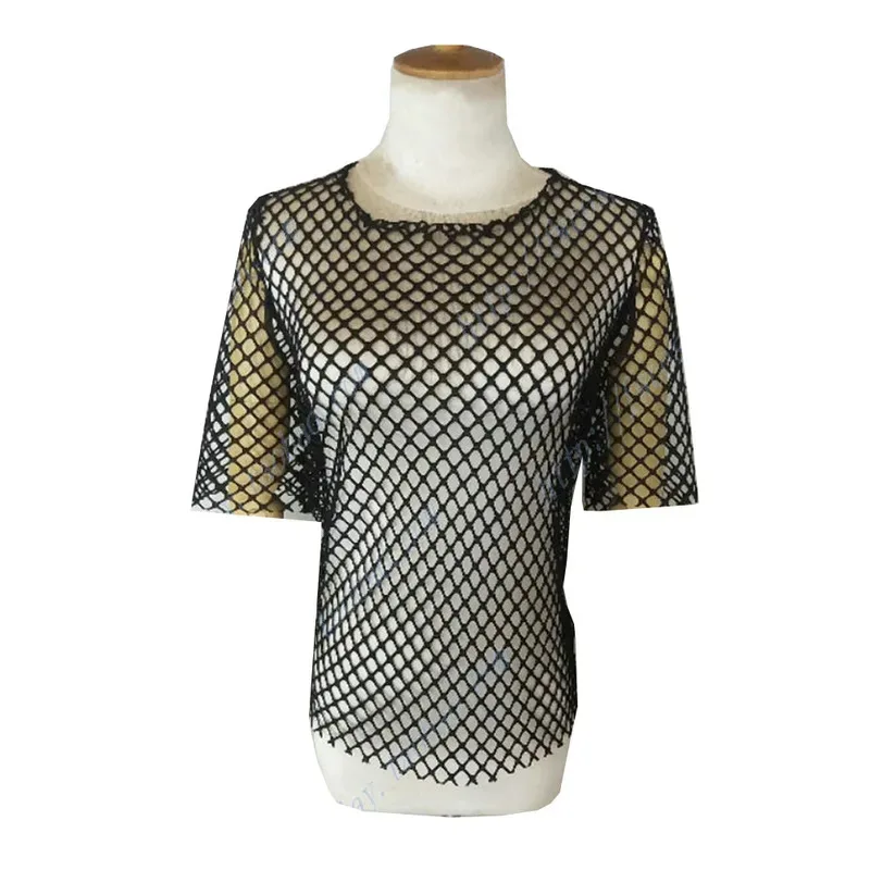 Customized Anime HarunoSakura Uzumaki Hinata Cosplay Costumes Hyuga Hinata Ninja Tops Mesh Short T-shirt Fishing mesh Underwear