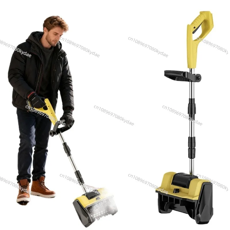 21V 1200W Foldable Cordless Push Electric Snow Blower High Power Snow Shovel No Battery for Yard Snow Removal