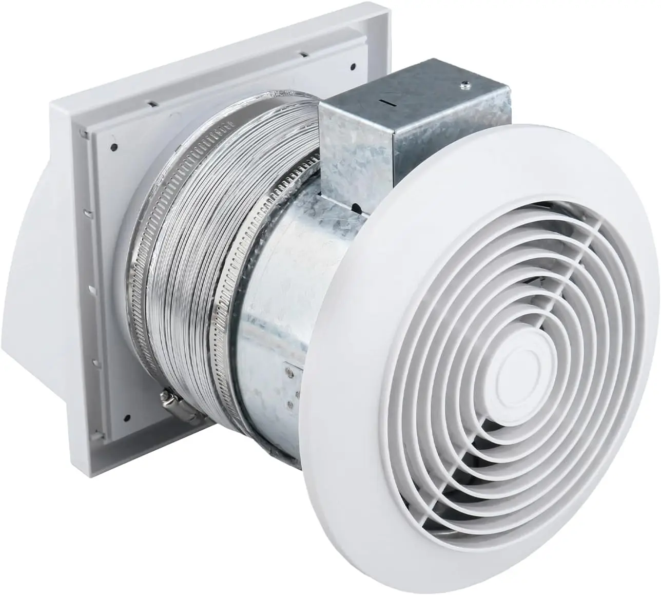 

512M 6-inch Through Wall Exhaust Fan, 80 CFM 4.0 Sones, Bathroom Wall Exhaust Fan, Kitchen Ventilation Fan, 6-inch Diameter