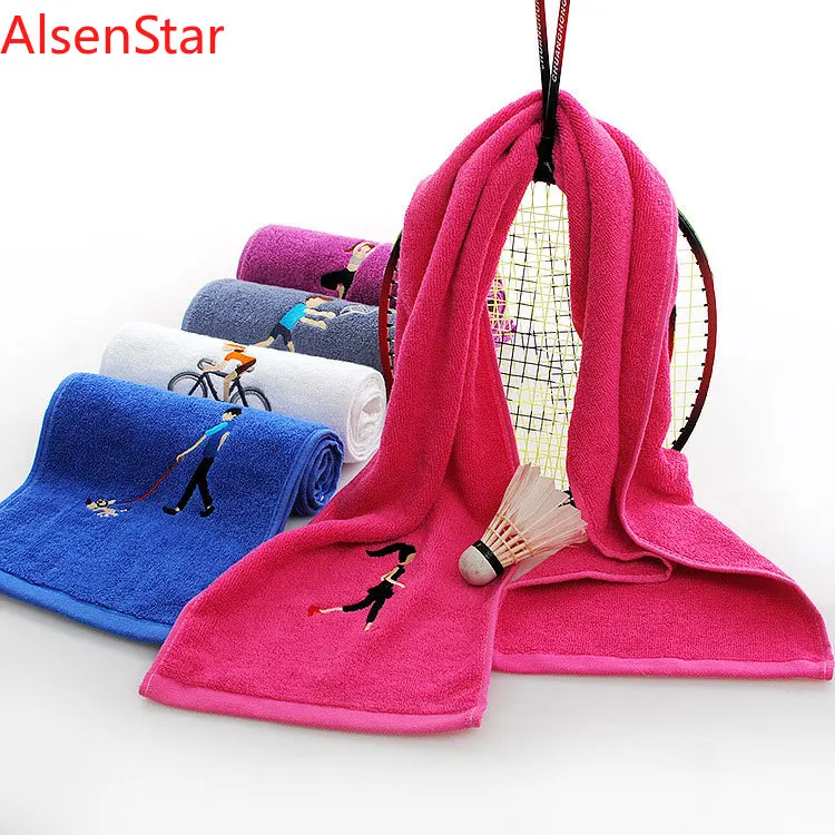

Marathon Towel Factory Wholesale 110cm Length Yoga Gym Sweat-absorbing Cotton Sports Towel Gifts Bathroom Shower Towel Supplies