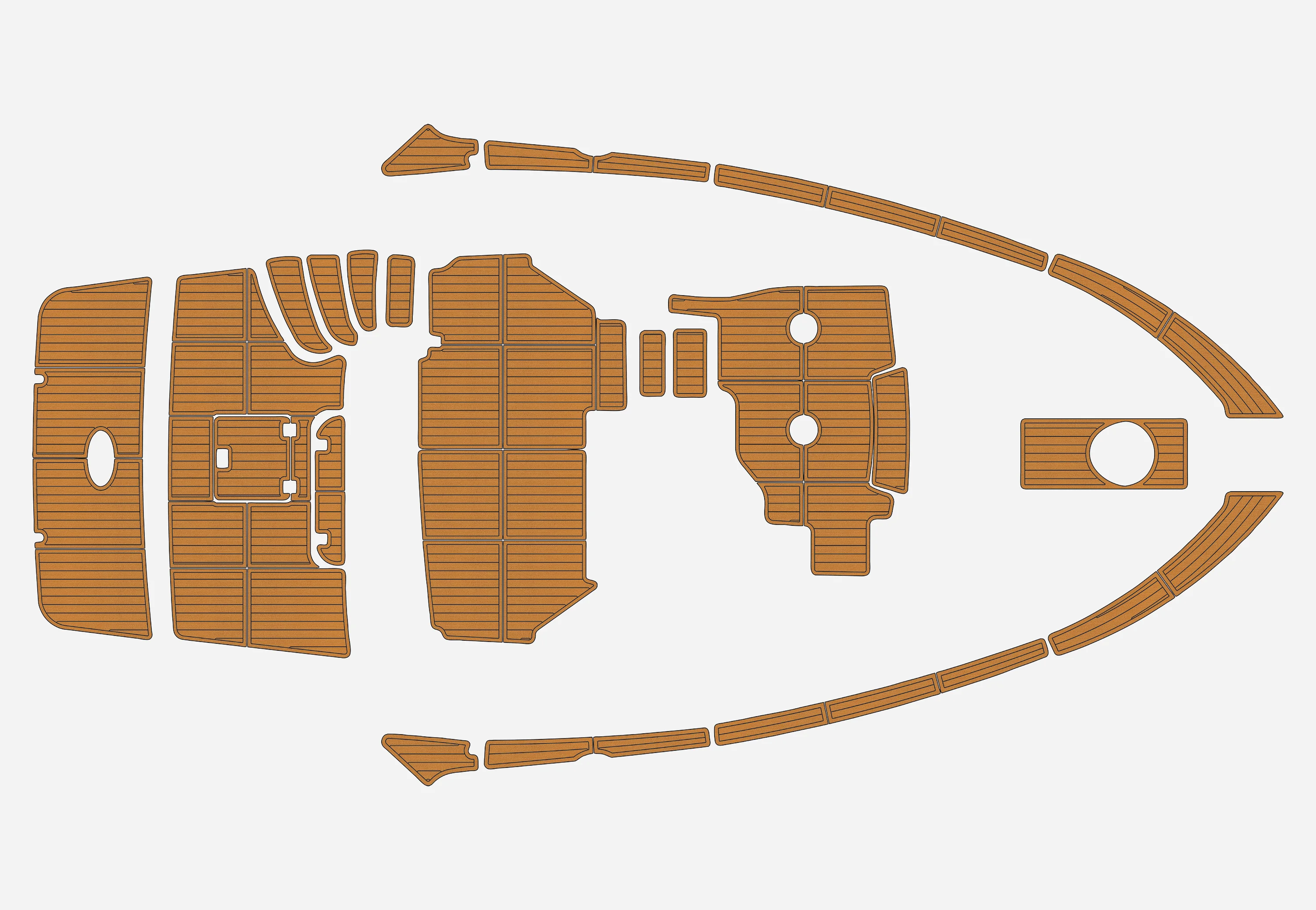 

Морской коврик из ПВХ с имитацией тика, 2004-2006 Carver 410 MY, 1/4 дюйма (6 мм), из вспененного ЭВА-материала, нескользящий, Seadek Aqua, для морских судов