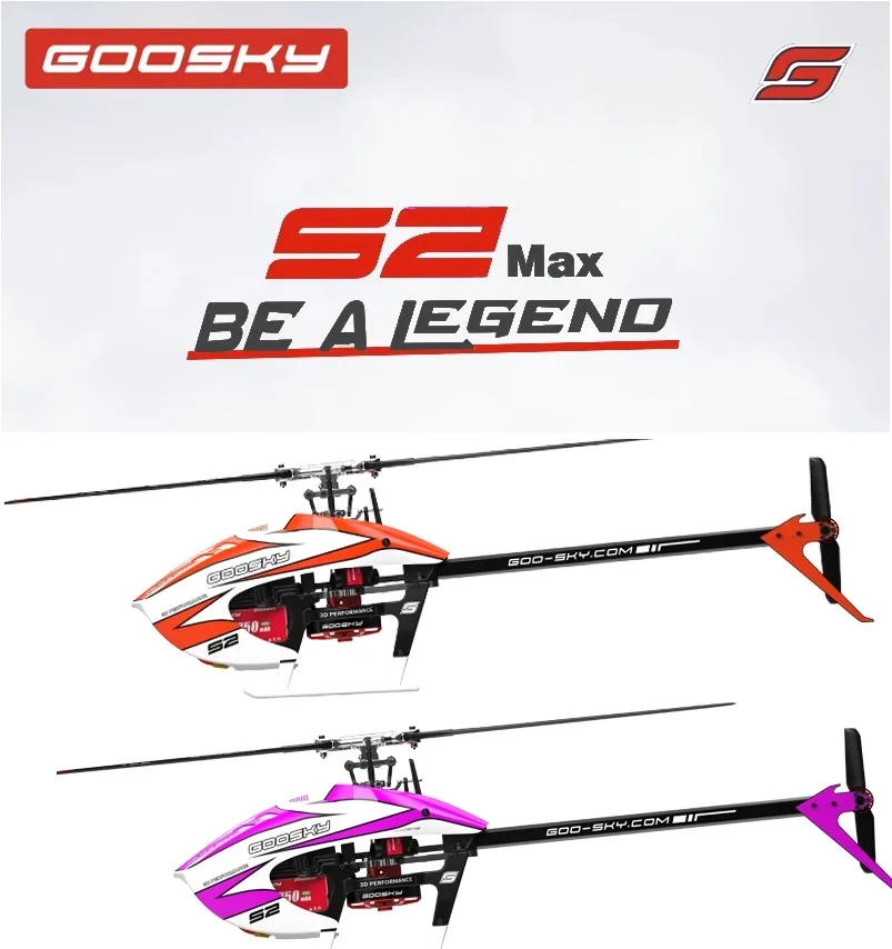 GOOSKY S2 Max Helicopter Built-In S-Fhss Dual Brushless High Performance 3D Stunt Remote Control Helicopter Toy birthday Gift