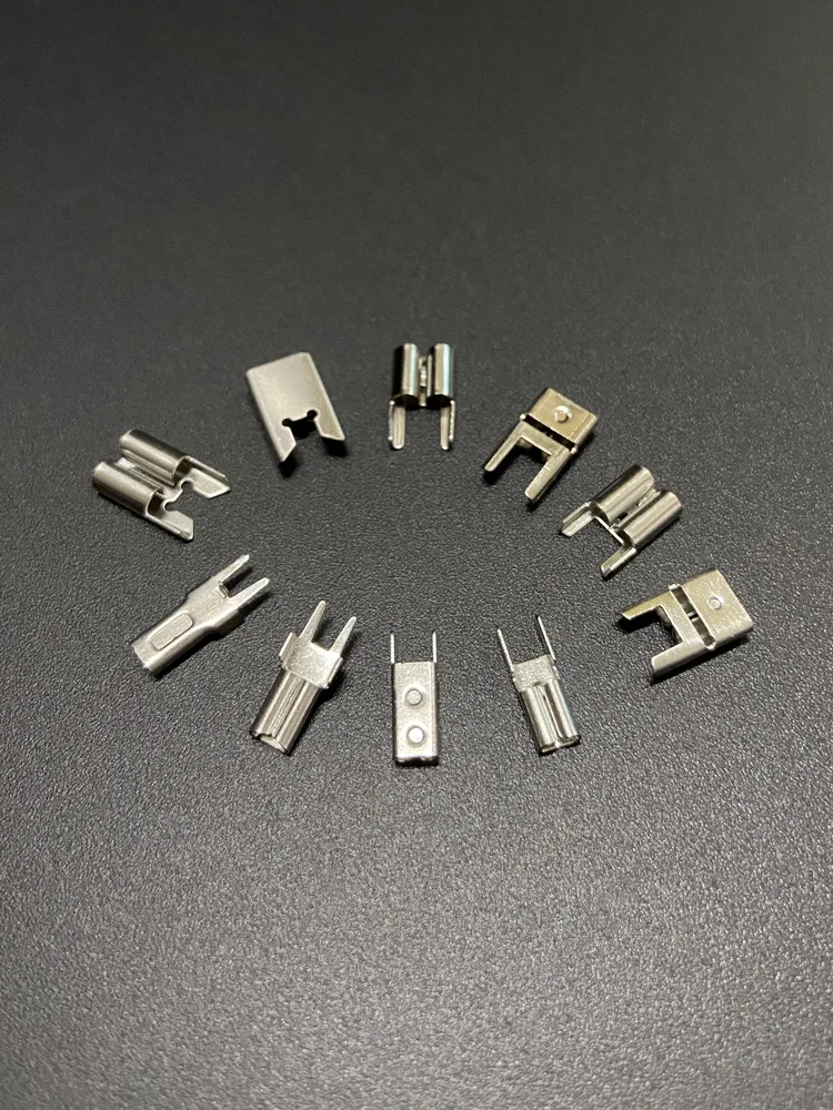 Brass Tin Plating Material 2.8 4.8 5.2 6.3 mm Circuit Board Vertical Female Connector Welding Endpoints PCB Terminals