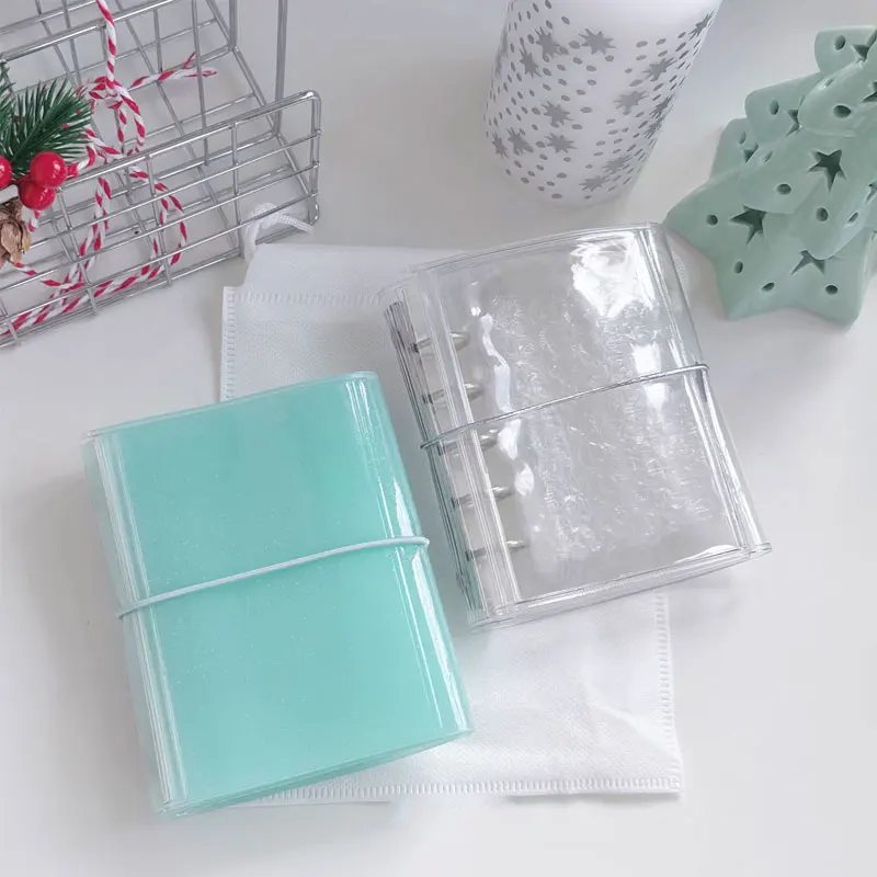 1Piece M5 5 Rings Loose Leaf Binder Notebook Diary Cover Collect Book Photocard Picture Storage Protection Closure Stationery