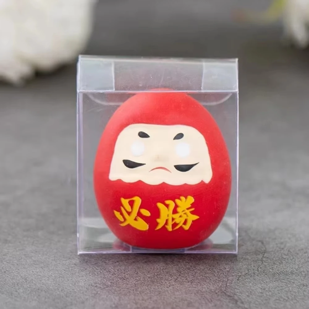 New Japanese Ceramic Daruma Crafts Colorful Cartoon Lucky Cat Inspired Miniature Accessories Desk Decor Gift Giving