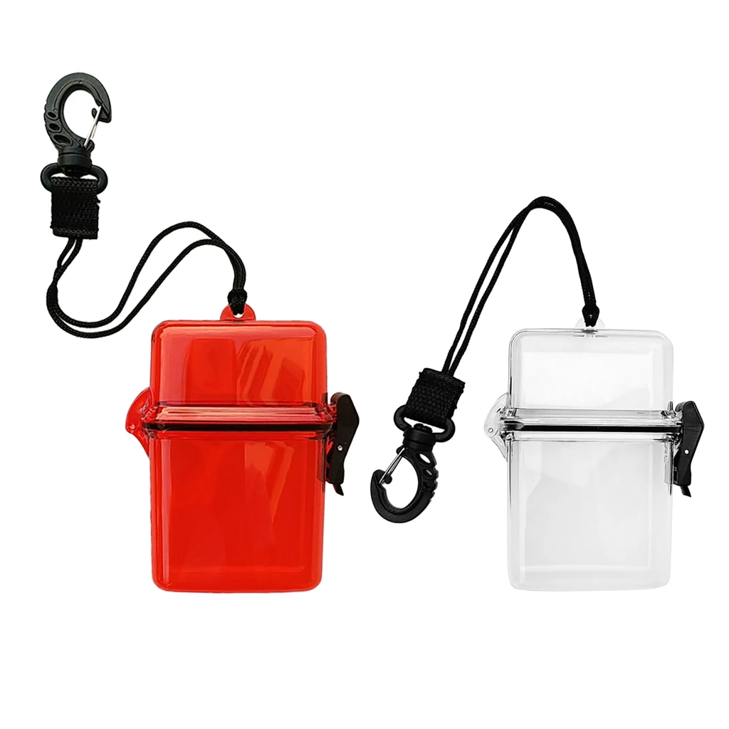 2x Plastic Waterproof Scuba Diving Kayak Storage Box Container Case