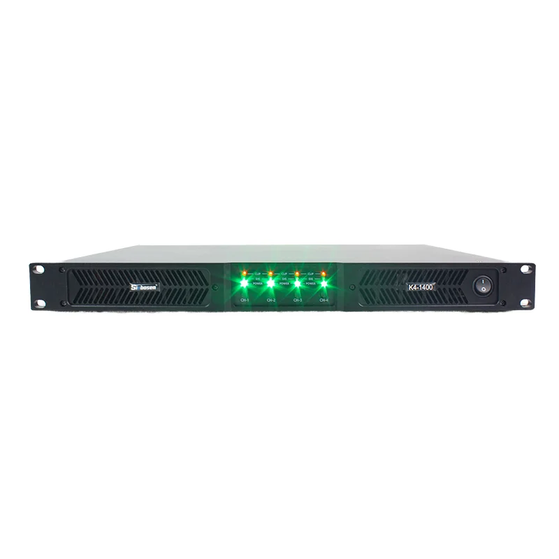 4*650W Digital Power Amplifier with DSP1U Professional Stage Portable Power Amplifier 4-Channel Digital Class D Module Amplifier