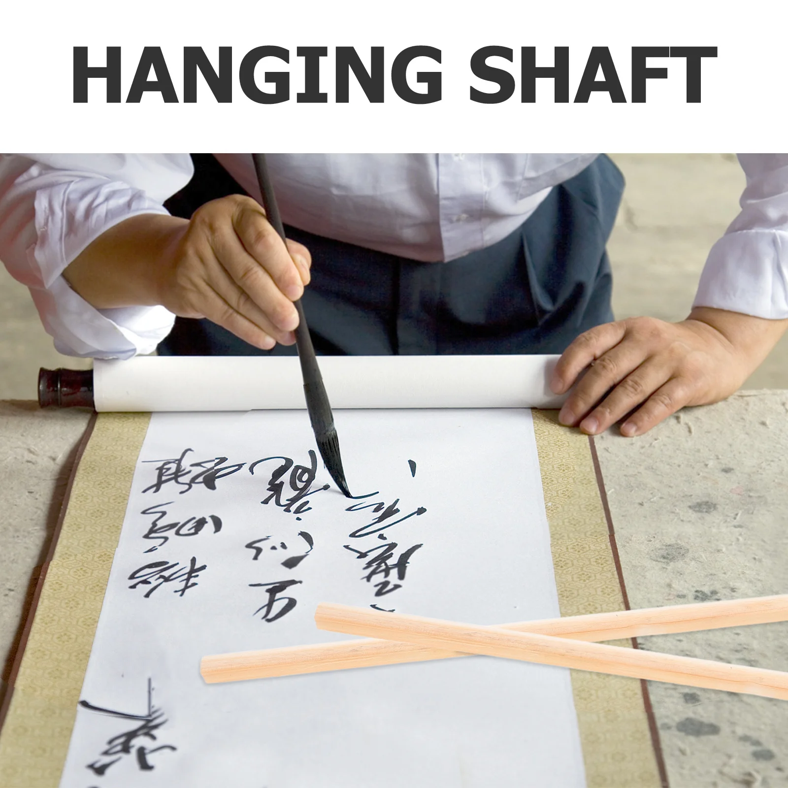 8 قطعة ملحقات تركيب التمرير العصي الخشبية قضبان عرض قوية للخط الفني الملصقات اللوحة أقطاب معلقة