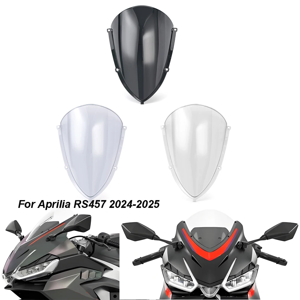 

Motorcycle Windshield Deflector Windscreen For Aprilia RS457 RS 457 2024-2025