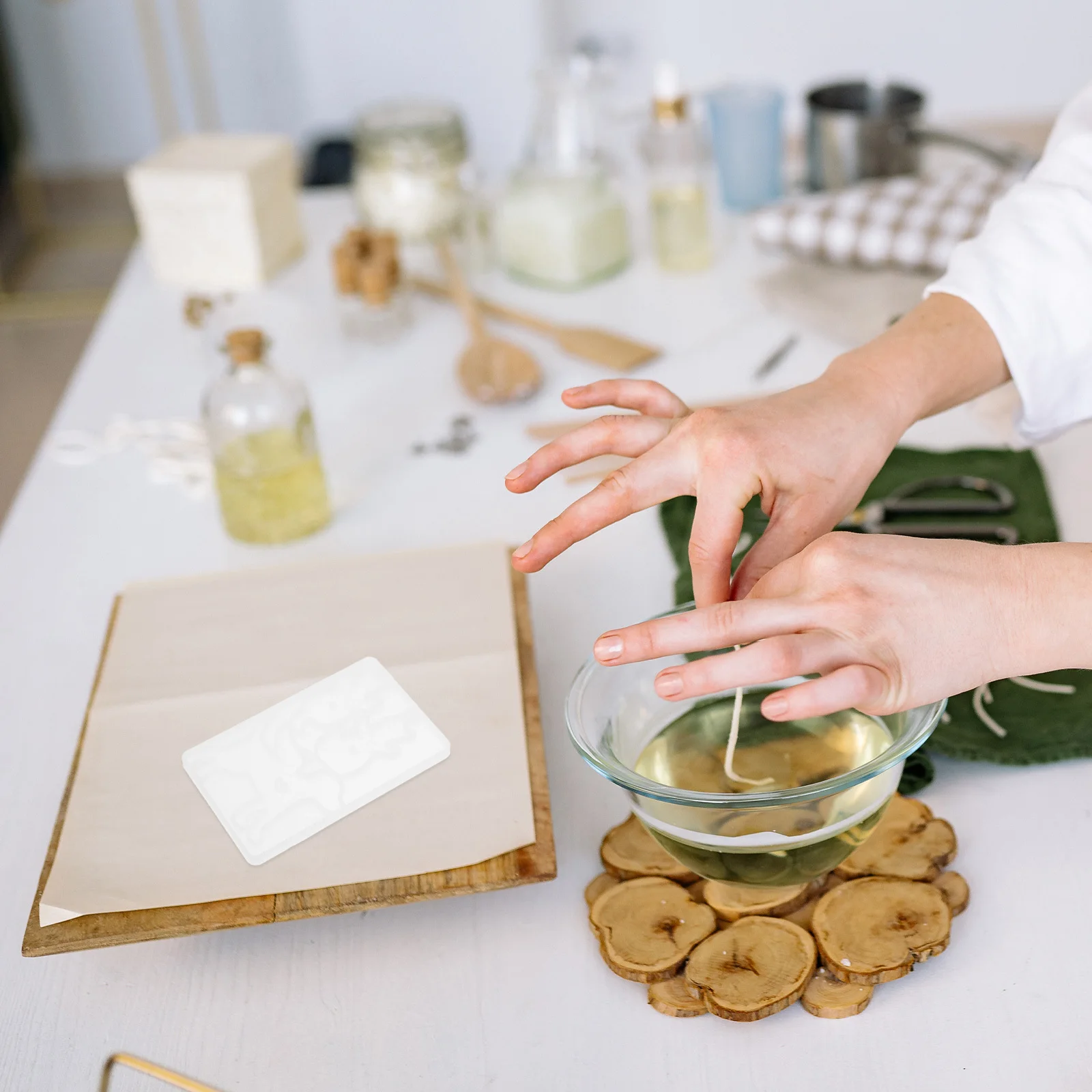 الحيوانات الأليفة التذكارية قالب من السيليكون مرنة الملاك القط الكلب الراتنج قالب DIY بها بنفسك قلادة بوليمر مجوهرات حلقة رئيسية قالب من السيليكون للحرف اليدوية #5