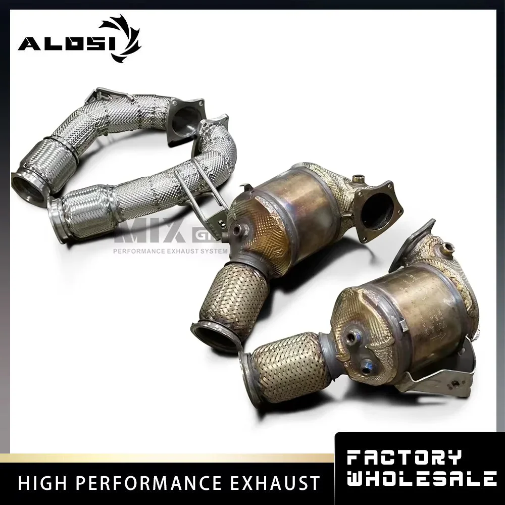 

Автомобильные водосточные трубы подходят для высокопроизводительных выхлопных труб Audi R8 5.2 2022-2024 гг.