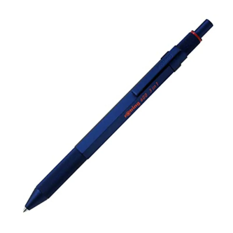 

2159367 Многофункциональная ручка Rottling 600 3 в 1: шариковая ручка (2 цвета: красный и черный) и механический карандаш в подарочной коробке