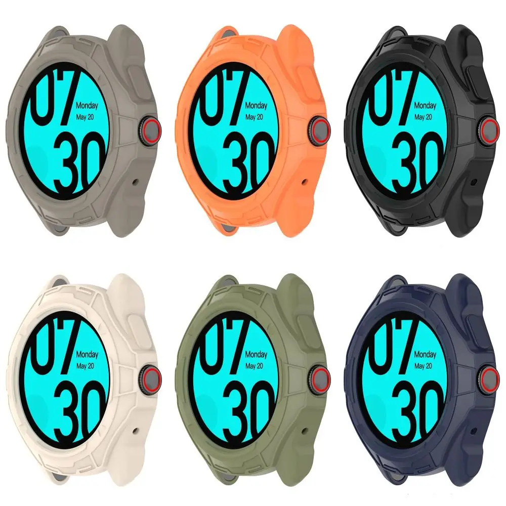 Casing pelindung bingkai TPU baru jam tangan pintar pelindung benturan tepi Aksesori Bumper pelindung layar untuk Ticwatch Pro 5