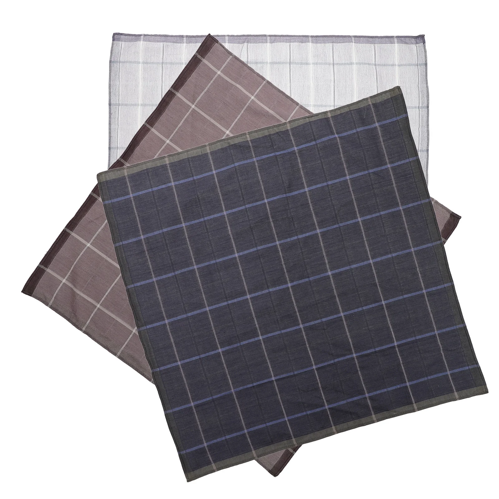 3Pcs 남성용 코튼 손수건 포켓 스퀘어 여성용 우아한 손수건 매일 사용 웨딩 파티 졸업 축제