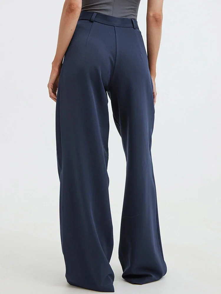 New Autumn Pants Women Korean Style Casual High Waist Korean Fashion Office Ladies Elegant Khaki Straight Suit Pants Trousers
