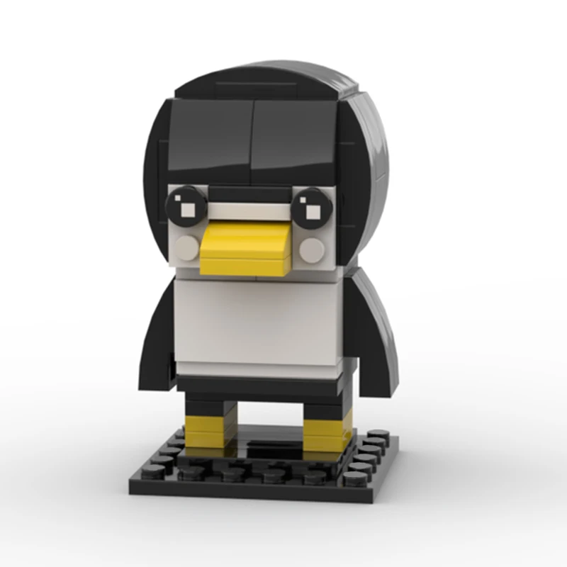 

103PCS MOC Creative Model Tux Penguin Linux Mascot Building Blocks DIY Assembly Bricks Display Gift Collectible Decoration Home