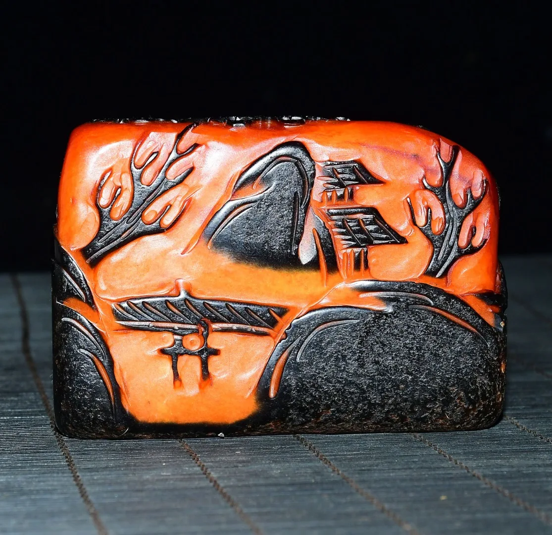 Boutique Tianhuang Shoushan Stone seal ornaments home decoration