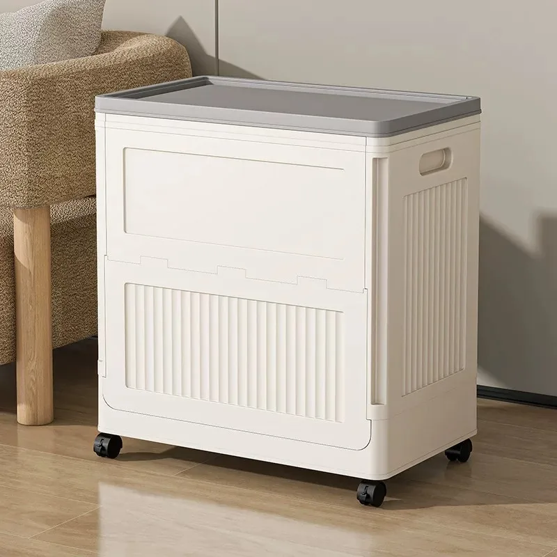 Foldable Storage Box Flip Cover Household Large Capacity Clothing Quilt Storage Sorting Toy Doll Locker