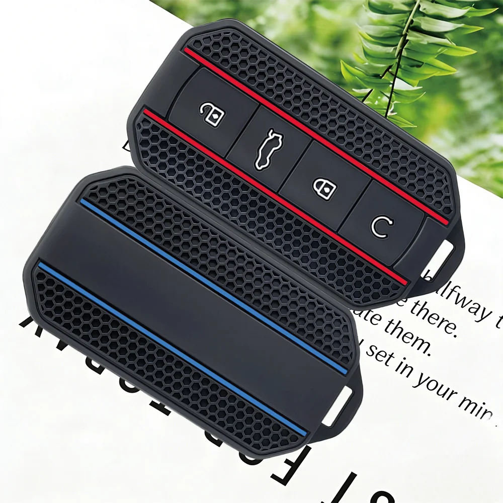 Car Key Case for Chery Jaecoo J7 7 J5 5 2025 2026 Silicone Remote Protection Cover Fob Shell Housing Holder Keychain Accessories