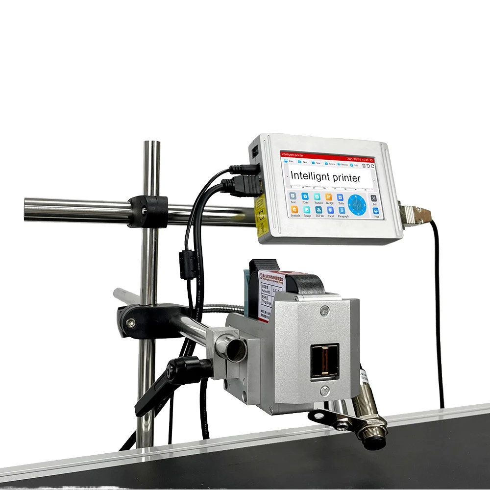 Fully Automatic High-Definition Inkjet Printer for Plastic Packaging Bag Multi-Language Print Date Qr Code Batch Number Assembly