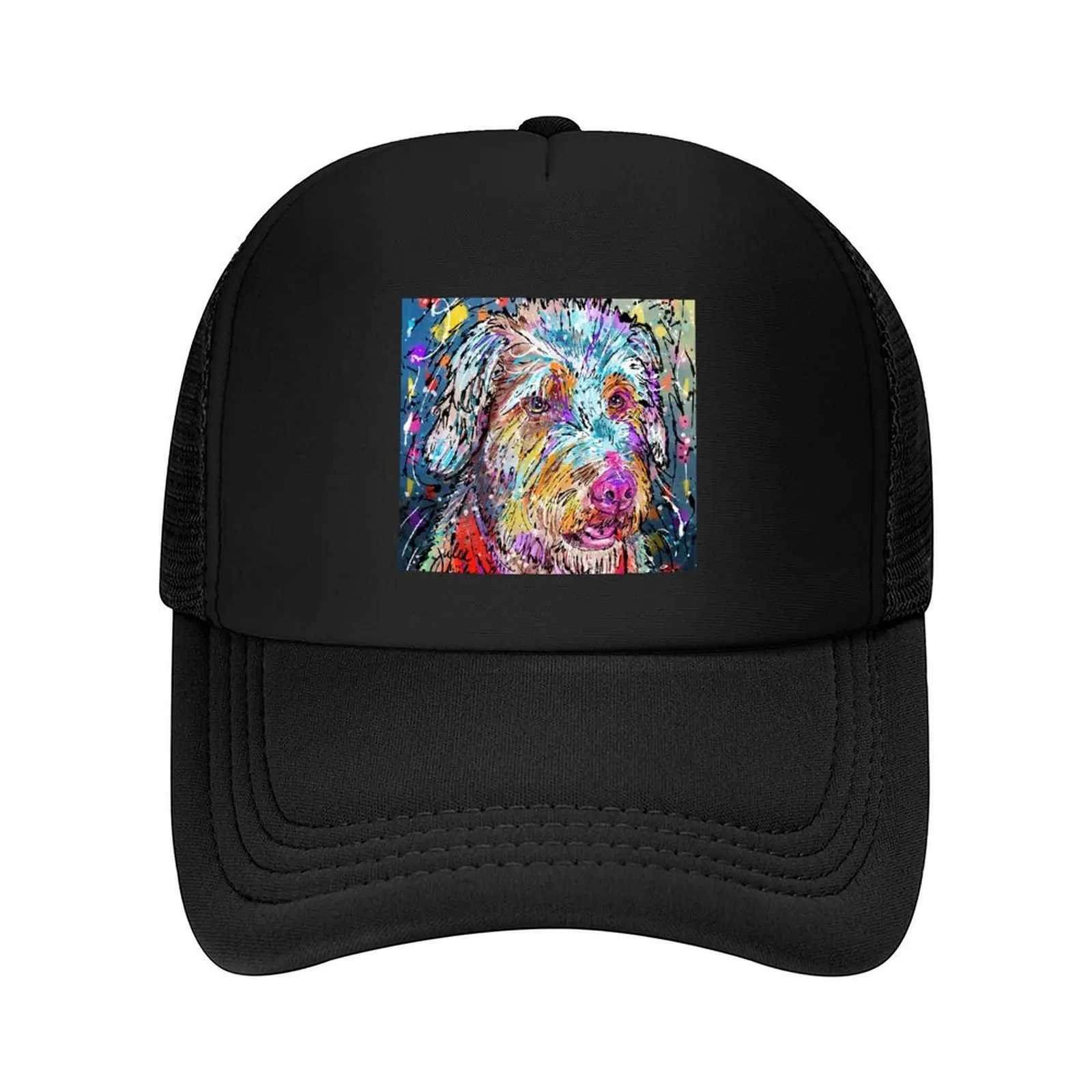 

Doodle Dog in Full Color Baseball Cap Hat Baseball Cap Trucker Cap Custom Golf Women's Beach Outlet Men's
