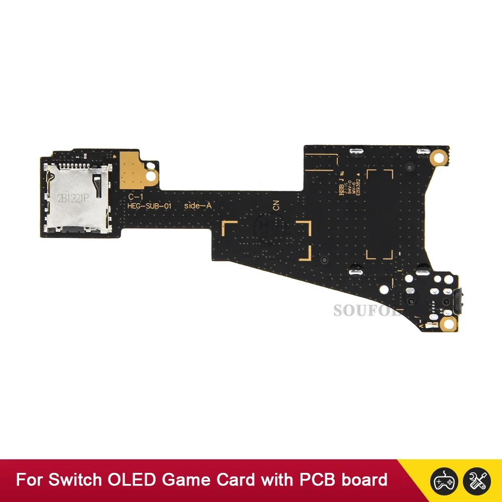 New For Nintend Switch OLED Game Card Slot Reader with Board Jack Socket Replacement Part Dropshipping