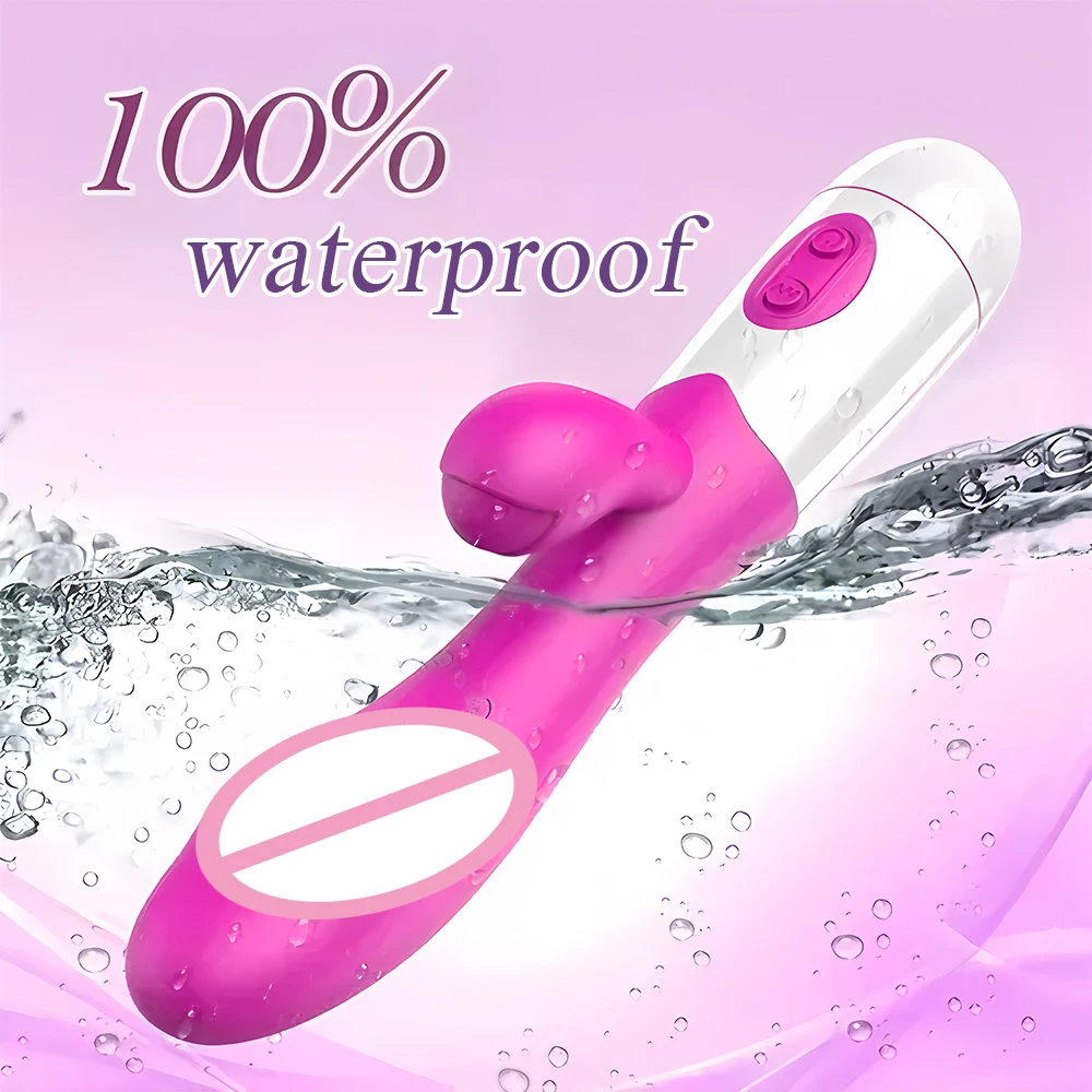 Rabbit Vibrator Dildo Powerful Dual Vibration G Spot Clitoris Stimulation Masturbators Vaginal Massager Adult For Women Sex Toys