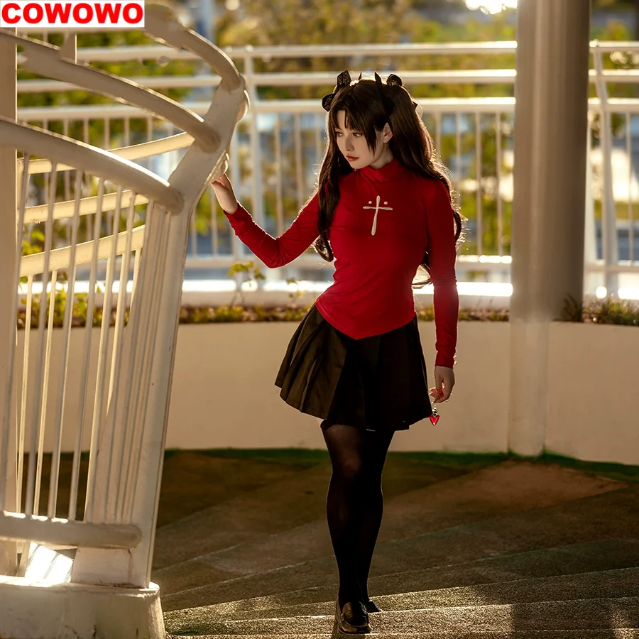 Fate/stay Night Tohsaka Rin Red Regular Wear Ladies Cosplay Costume Cos Game Anime Party Uniform Hallowen Play Role Clothes