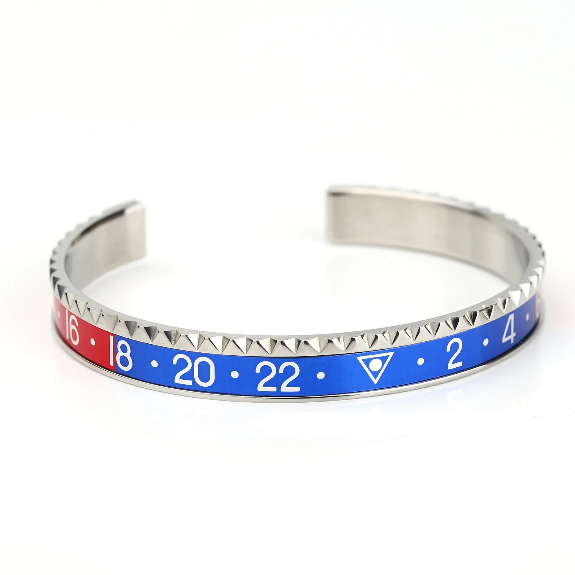 Pulseira Unisex com Dial Multicolor, aço inoxidável, velocímetro, bracelete, moldura, jóias de luxo presente, Fashion Trend