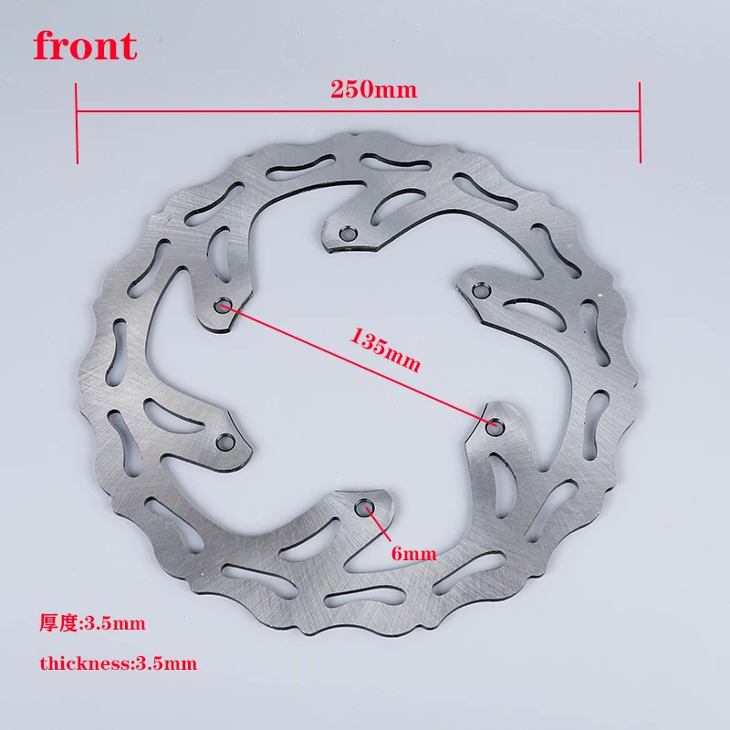 Front Rear Brake Disc Rotor Motorcycle For YAMAHA YZ125 YZ250 YZ450F YZ250F WR250F WR450F 2002-2018 YZ YZF WR WRF 125 250 450