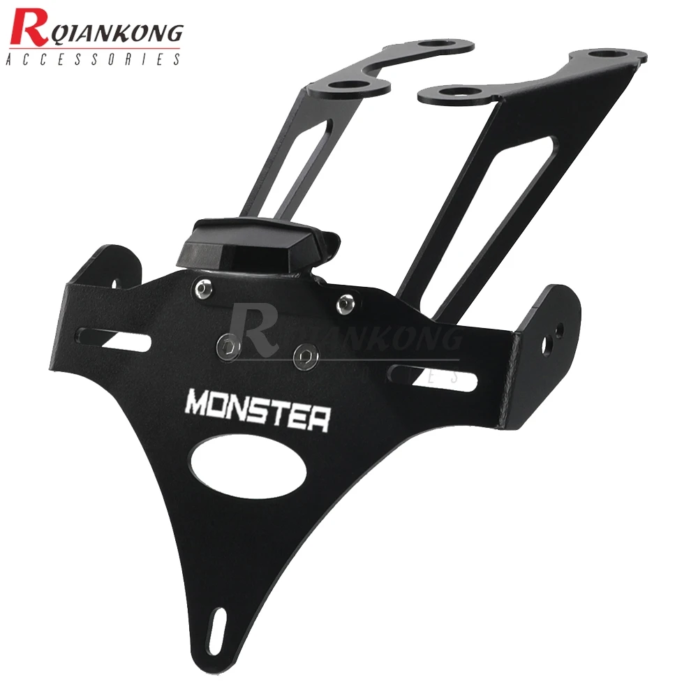 Staffa porta targa per DUCATI Monster 659 797/Plus 821/Stealth 1200/S/R 2017-2021 Kit eliminatore parafango posteriore ordinato