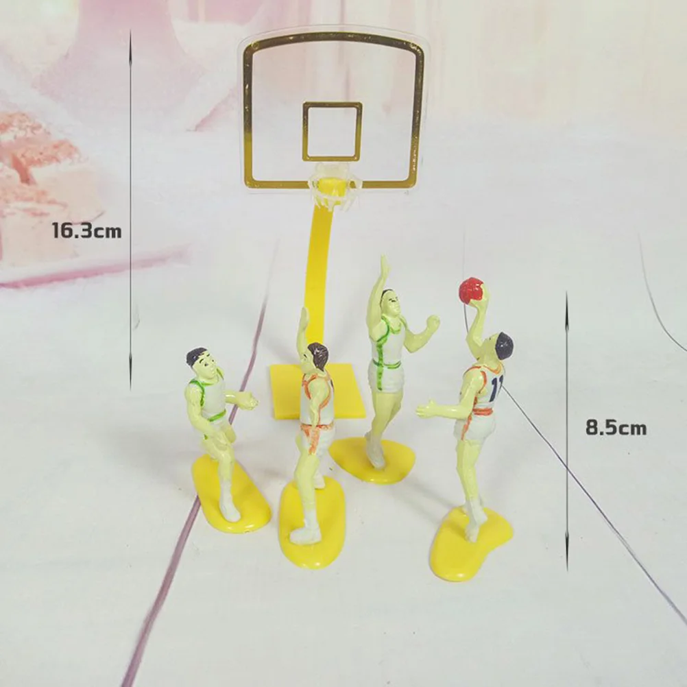 

1Set Basketball Cake Topper Decoration Set Cute Design for Birthday Party Baking Cake Decorating Home Celebration
