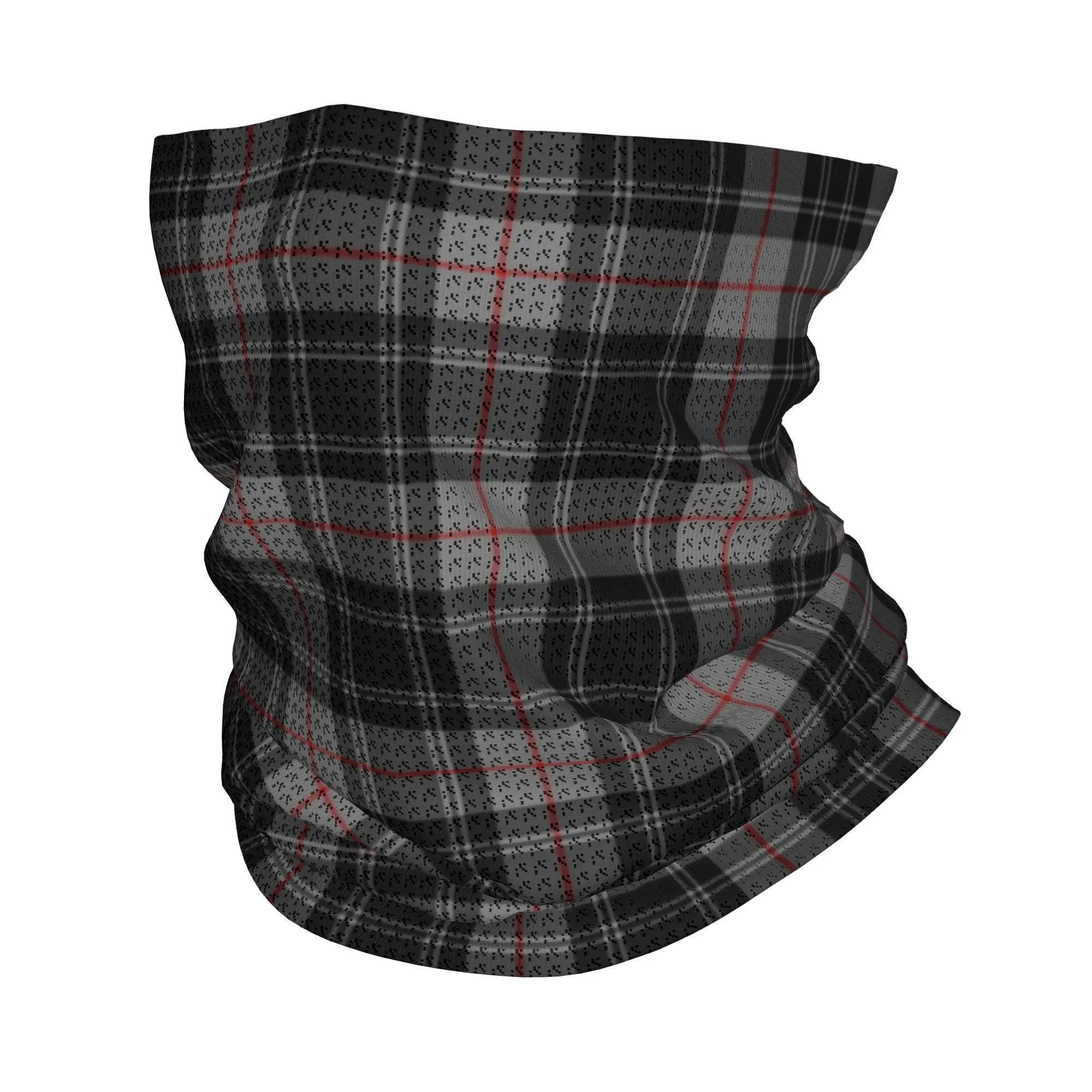 

Зимний шарф-бандана Custom Clan Moffat Tartan для женщин, многофункциональный платок для лица, геометрический клетчатый гейтер, повязка на голову для походов
