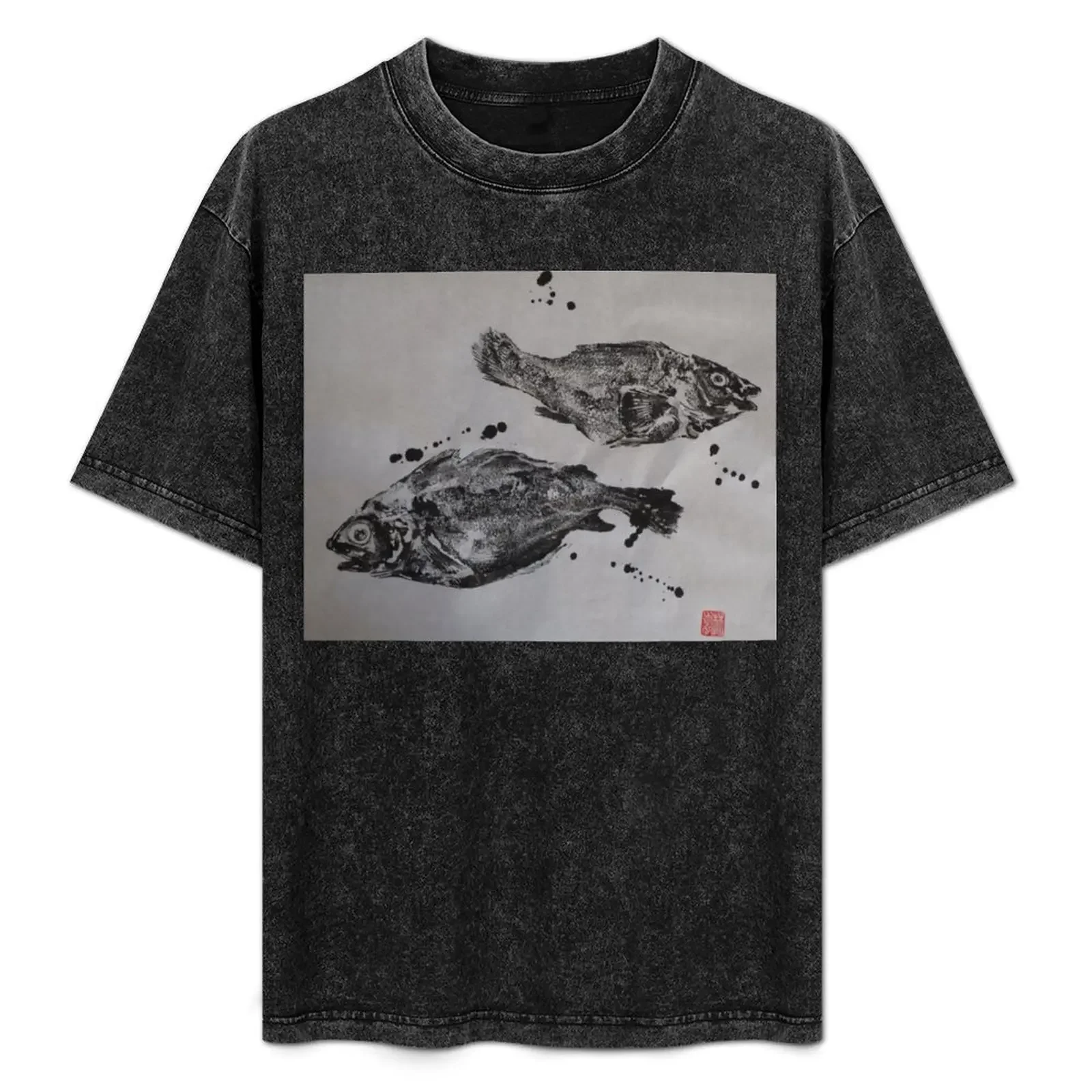 

Gyotaku poisson T-Shirt essential t shirt t shirts for man graphic funny t shirts with prints man shirt graphic T-Shirt