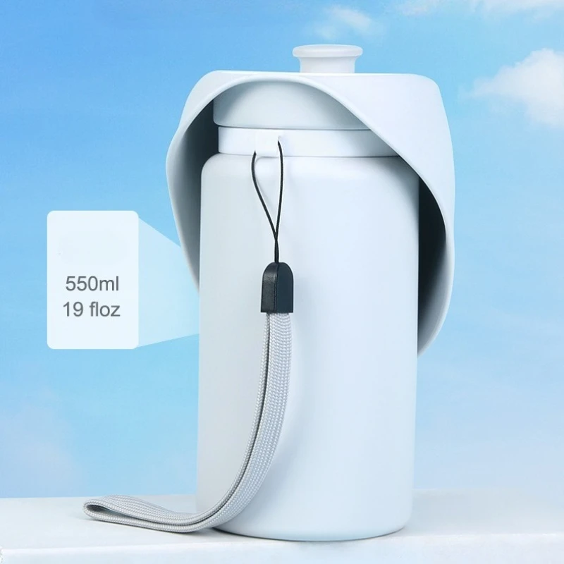 Botella de agua plegable para perros – Bebedero comedero 2 en 1 paseos - imagen 2