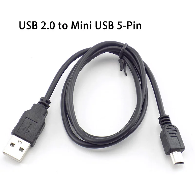 USB 2.0 To Mini USB 5-Pin Sync Cable Data Charging Power Extension Cord Connector Splitter For MP3 MP4 C3