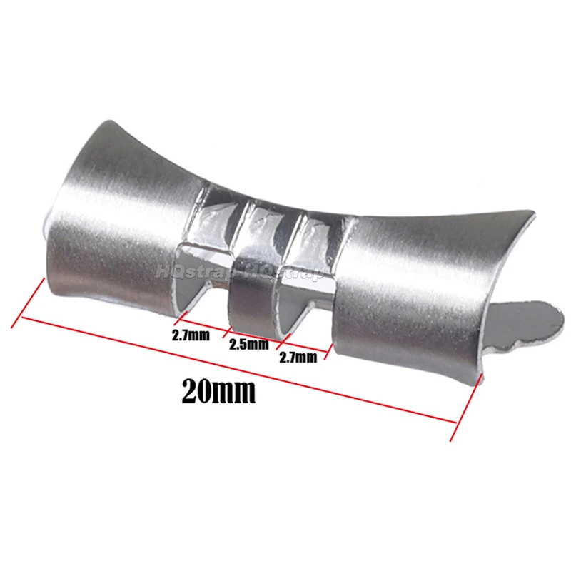 2 個金属湾曲エンドリンク 20 ミリメートル 22 ミリメートルステンレス鋼時計バンドコネクタセイコー SKX009 SKX007 ジュビリーオイスターアダプター