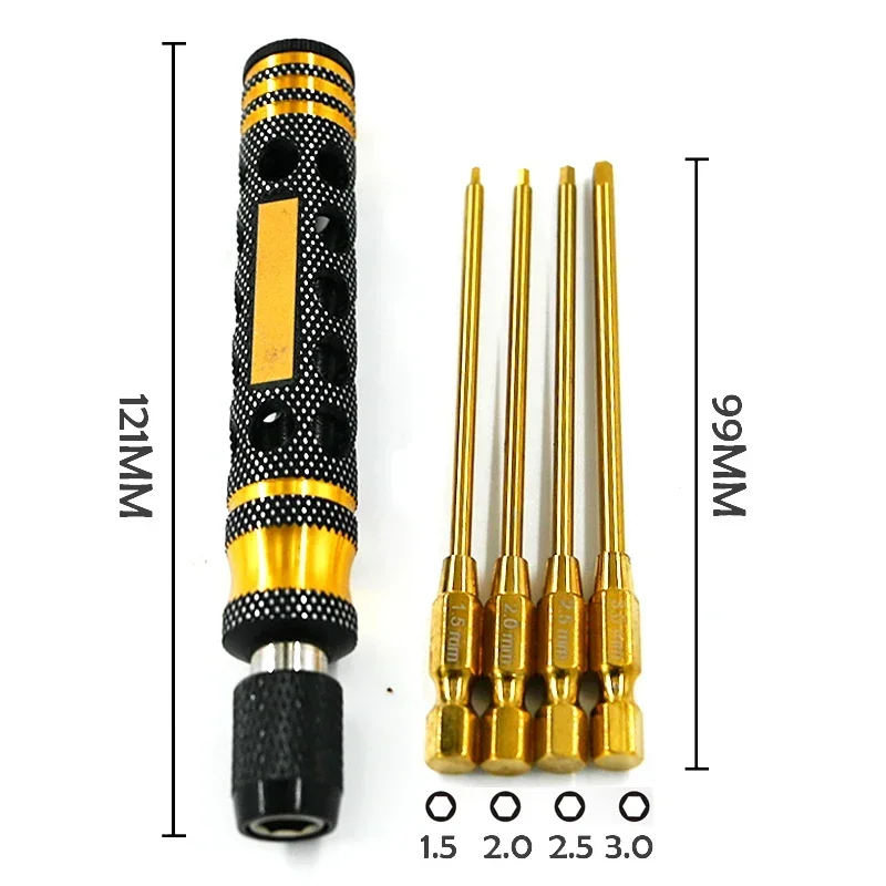 Hex Screw Driver Screwdriver Set 1.5mm 2.0mm 2.5mm 3.0mm Hexagon Tool For FPV Racing Drone Heli Airplanes Cars Boat RC Parts