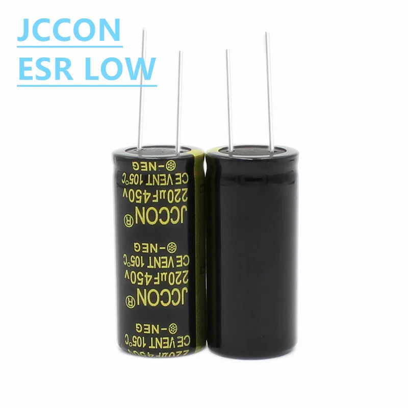 2-10 قطعة JCCON الألومنيوم مكثف عالية التردد منخفضة ESR 25V 35V 50V 63V 100V 160V 200V 250V 450V 68 فائق التوهج 100 فائق التوهج 1000 فائق التوهج 2200 فائق التوهج 4700 فائق التوهج